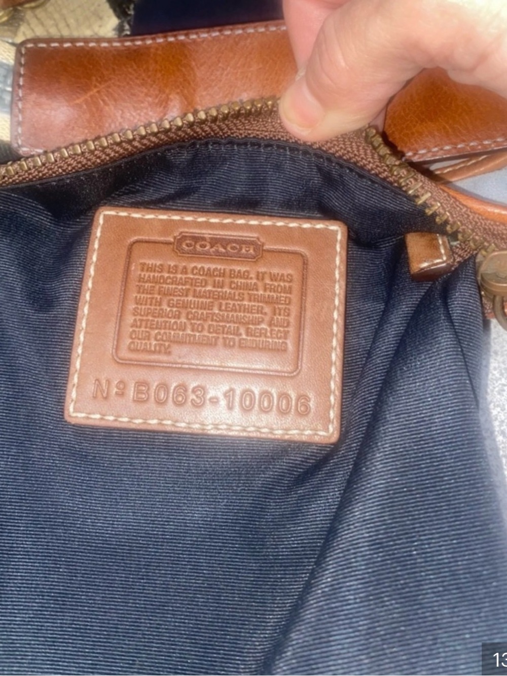 Limited Edition Coach Signature Denim Patchwork Swingpack Crossbody Bag - Picture 11 of 12
